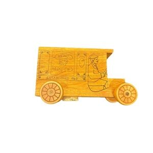 Vintage Toystalgia Heinz 57 Wooden Delivery Truck Toy Bank